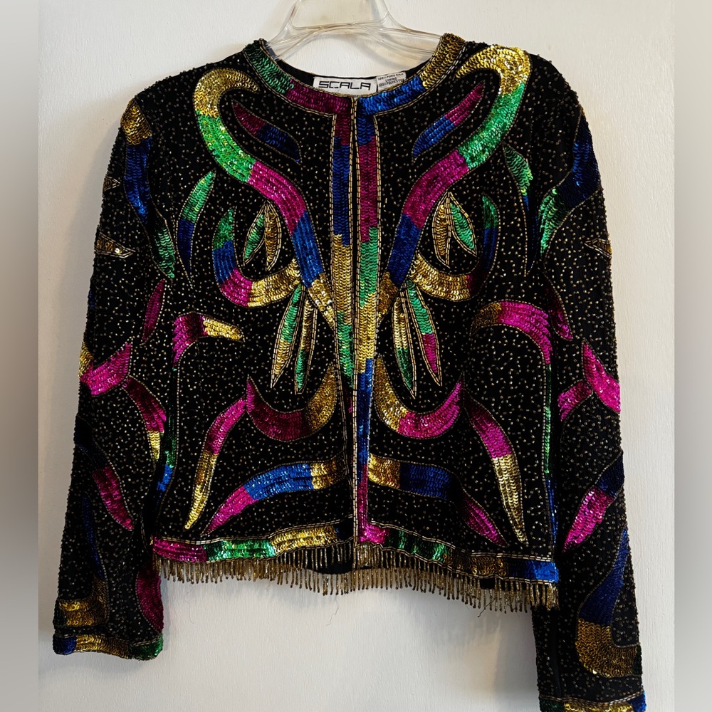 Vintage 80’s Scala Women's Sequin jacket